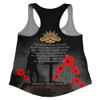 Australia Anzac Women Racerback Singlet - Australia Remember Ver3