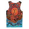 Australia Men Singlet Aboriginal Inspired Kangaroo Dreaming Dot Painting Pattern