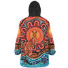 Australia Snug Hoodie Aboriginal Inspired Kangaroo Dreaming Dot Painting Pattern