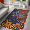 Australia Aboriginal Inspired Area Rug - Shaman People and Animals