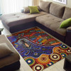 Australia Aboriginal Inspired Area Rug - Shaman People and Animals