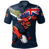 North Queensland Cowboys Polo Shirt Custom For Die Hard Fan Australia Flag Scratch Style