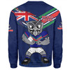 New Zealand Warriors Sweatshirt Custom For Die Hard Fan Australia Flag Scratch Style