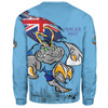 New South Wales Blues Sweatshirt Custom For Die Hard Fan Australia Flag Scratch Style