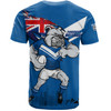 Canterbury-Bankstown Bulldogs T-Shirt Custom For Die Hard Fan Australia Flag Scratch Style