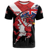 St. George Illawarra Dragons T-Shirt Custom For Die Hard Fan Australia Flag Scratch Style