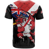 St. George Illawarra Dragons T-Shirt Custom For Die Hard Fan Australia Flag Scratch Style