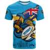 Gold Coast Titans T-Shirt Custom For Die Hard Fan Australia Flag Scratch Style