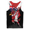 St. George Illawarra Dragons Men Singlet Custom For Die Hard Fan Australia Flag Scratch Style