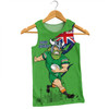 Canberra Raiders Men Singlet Custom For Die Hard Fan Australia Flag Scratch Style