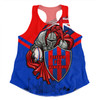 Newcastle Knights Women Racerback Singlet Custom For Die Hard Fan Australia Flag Scratch Style