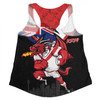 St. George Illawarra Dragons Women Racerback Singlet Custom For Die Hard Fan Australia Flag Scratch Style