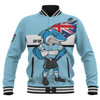 Cronulla-Sutherland Sharks Baseball Jacket Custom For Die Hard Fan Australia Flag Scratch Style