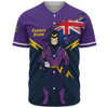 Melbourne Storm Baseball Shirt Custom For Die Hard Fan Australia Flag Scratch Style