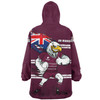 Manly Warringah Sea Eagles Snug Hoodie Custom For Die Hard Fan Australia Flag Scratch Style
