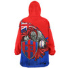 Newcastle Knights Snug Hoodie Custom For Die Hard Fan Australia Flag Scratch Style