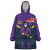 Melbourne Storm Snug Hoodie Custom For Die Hard Fan Australia Flag Scratch Style