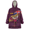 Queensland Maroons Snug Hoodie Custom For Die Hard Fan Australia Flag Scratch Style