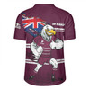 Manly Warringah Sea Eagles Rugby Jersey Custom For Die Hard Fan Australia Flag Scratch Style