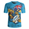 Gold Coast Titans Rugby Jersey Custom For Die Hard Fan Australia Flag Scratch Style