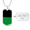 Custom Australia Dog Tag Black And Green