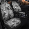 Custom Australia Car Seat Covers Aboriginal Dot Painting Pink(Black)