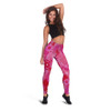 Custom Australia Legging Aboriginal Dot Painting Pink