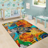 Australia Aboriginal Area Rug - Turtle Indigenous Art