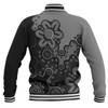 Australia Baseball Jacket Aboriginal Style Of Background Blue (Grey,Orange)