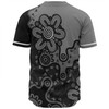 Australia Baseball Shirt Aboriginal Style Of Background Blue (Grey,Orange)