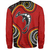 Australia Sweatshirt Aboriginal Art With Kangaroo