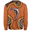 Australia Sweatshirt Aboriginal Art With Kangaroo