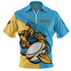Gold Coast Titans Zip Polo Shirt Custom Team Of Us Die Hard Fan Supporters