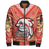 Redcliffe Dolphins Bomber Jacket Aboriginal Inspired Naidoc Week Custom For Die Hard Fan Supporters