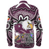 Manly Warringah Sea Eagles Long Sleeve Shirt Aboriginal Inspired Naidoc Week Custom For Die Hard Fan Supporters
