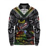 Penrith Panthers Long Sleeve Polo Shirt Aboriginal Inspired Naidoc Week Custom For Die Hard Fan Supporters
