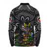 Penrith Panthers Long Sleeve Polo Shirt Aboriginal Inspired Naidoc Week Custom For Die Hard Fan Supporters