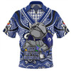 Canterbury-Bankstown Bulldogs Zip Polo Shirt Aboriginal Inspired Naidoc Week Custom For Die Hard Fan Supporters