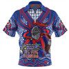 Newcastle Knights Zip Polo Shirt Aboriginal Inspired Naidoc Week Custom For Die Hard Fan Supporters