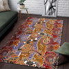 Australia Area Rug - Aboriginal Patterns Rug Australian Animals