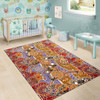 Australia Area Rug - Aboriginal Patterns Rug Australian Animals