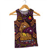 Brisbane Broncos Men Singlet Custom Naidoc Week 2024 Aboriginal Pattern And Torres Strait Islander Inspired