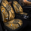 Australia Car Seat Cover Aboriginal Design Art Color Yellow