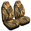 Australia Car Seat Cover Aboriginal Design Art Color Yellow