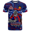 Newcastle Knights T-Shirt Custom Naidoc Week 2024 Aboriginal Pattern And Torres Strait Islander Inspired