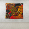 Australia Tapestry Aboriginal Dot Painting Art Style Goanna