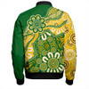 Australia Bomber Jacket Aboriginal Dot Design Kangaroo