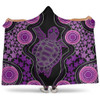 Australia Hooded Blanket Aboriginal Art Turtles Inspired