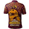 Brisbane Broncos Polo Shirt Aboriginal Pattern Inspired Victory Is Ours