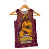 Brisbane Broncos Men Singlet Aboriginal Pattern Inspired Victory Is Ours